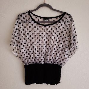 Polka Dot Lace Top